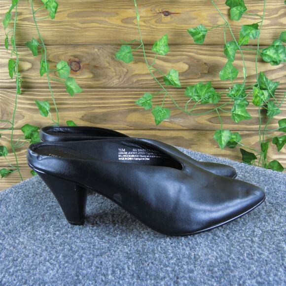 Treasure & Bond Women's Mule Black Leather Pump 7.5 Medium Gently Used 2025 - Picture 3 of 7